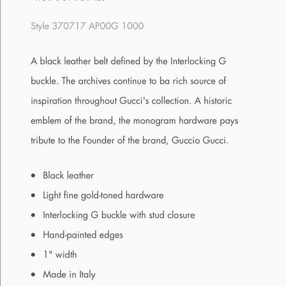 **GUCCI GG BELT** - Picture 12 of 12
